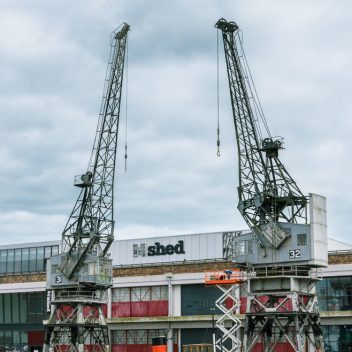 M Shed's cargo cranes | Bristol Museums